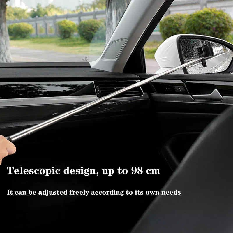 Telescopic Car Rearview Mirror Wiper & Squeegee