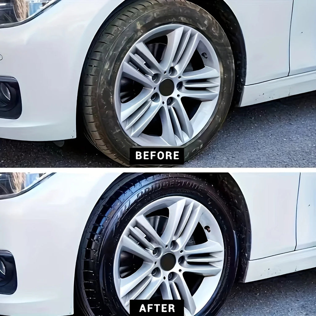 Long-Lasting High-Gloss Tire Shine & Protection Wax