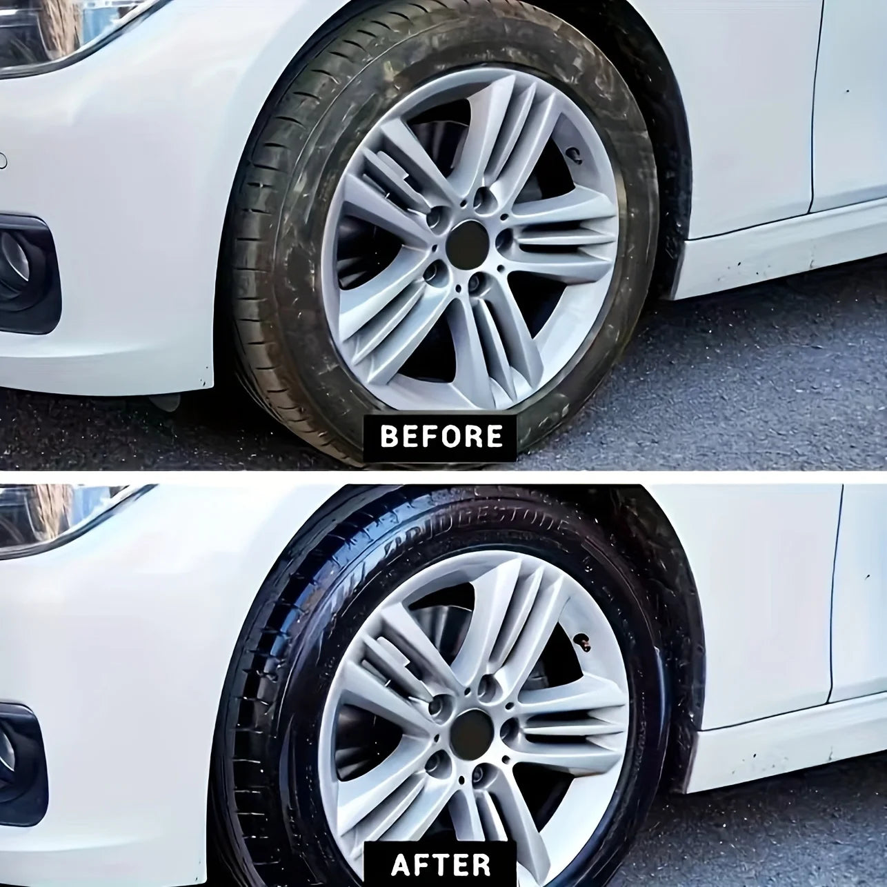 Long-Lasting High-Gloss Tire Shine & Protection Wax