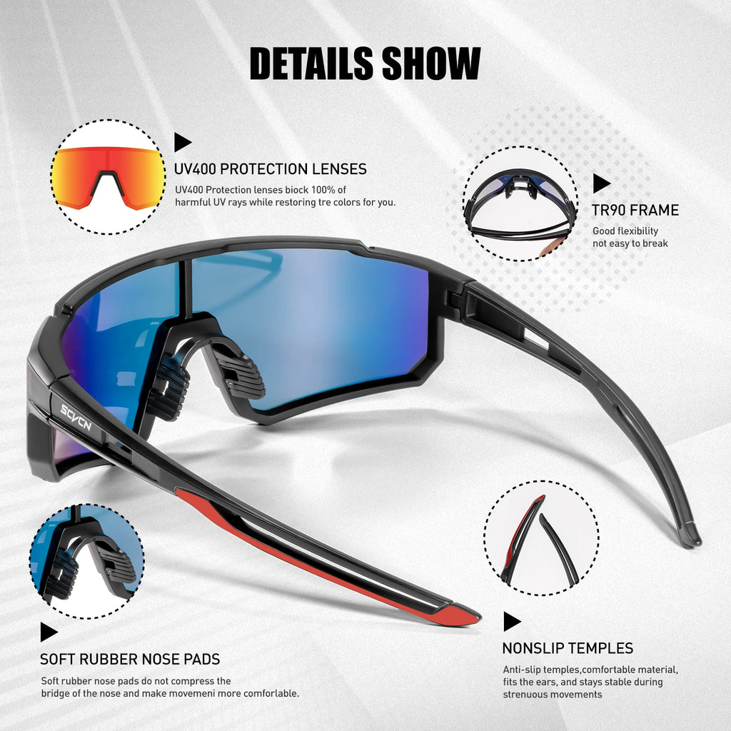 Outdoor Cycling Sunglasses Men Road Driving Bike Glasses  Sports Mountain Climbing Women Bicycle Cycling UV400 Goggles
