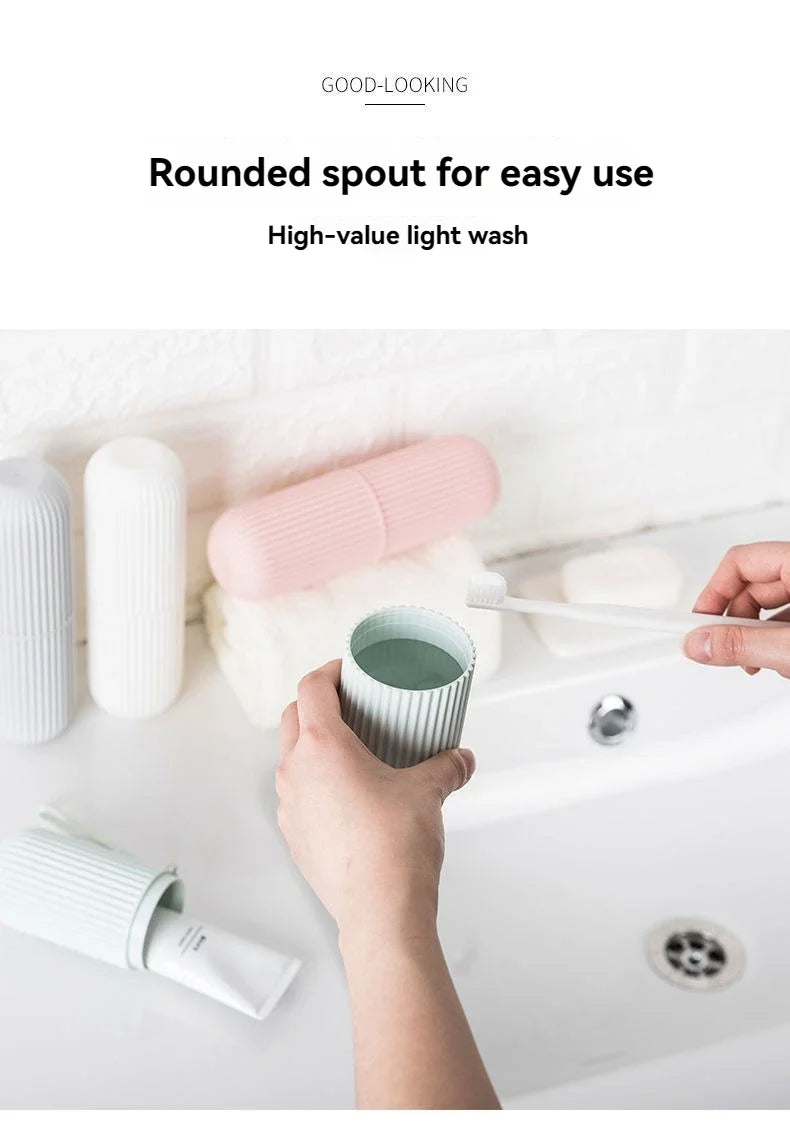 Portable Travel Toothbrush & Toothpaste Storage Case