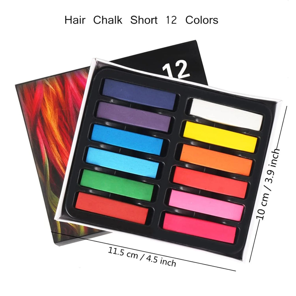 12-Color Temporary Hair Chalk Paint Set