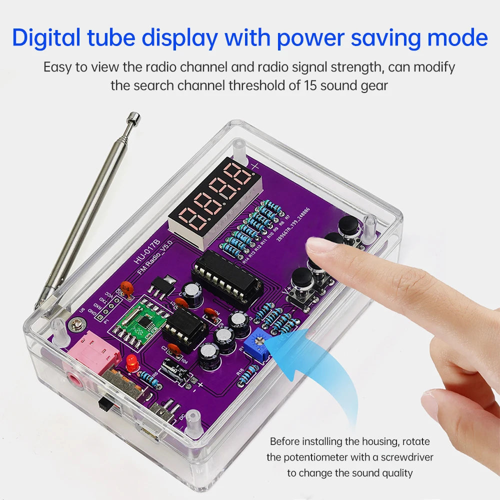 DIY FM Radio Electronic Soldering Kit (87-108MHz)