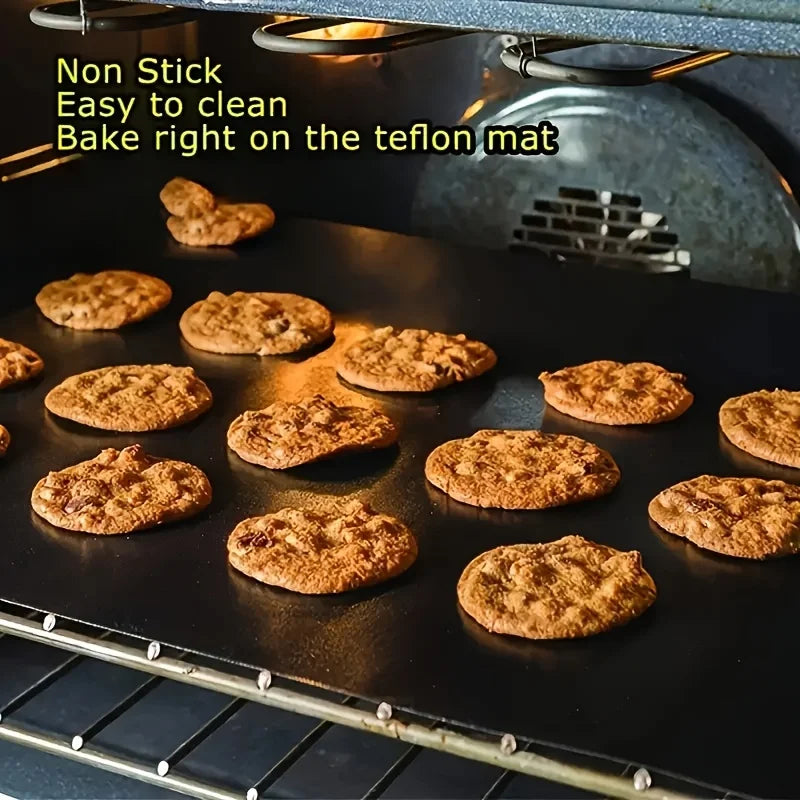 BBQ Grill Mat Non-stick Reusable Heat Resistant Extra Thick Pad Oven Liners Baking Mats Easy Clean Kitchen Outdoor Barbecue Tool