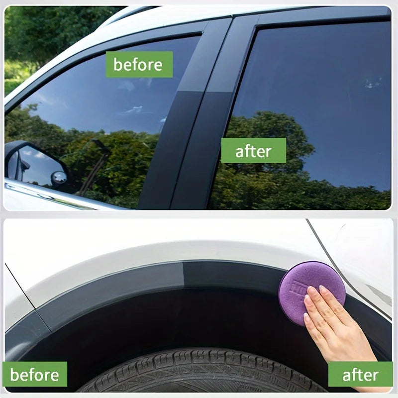 Long-Lasting High-Gloss Tire Shine & Protection Wax