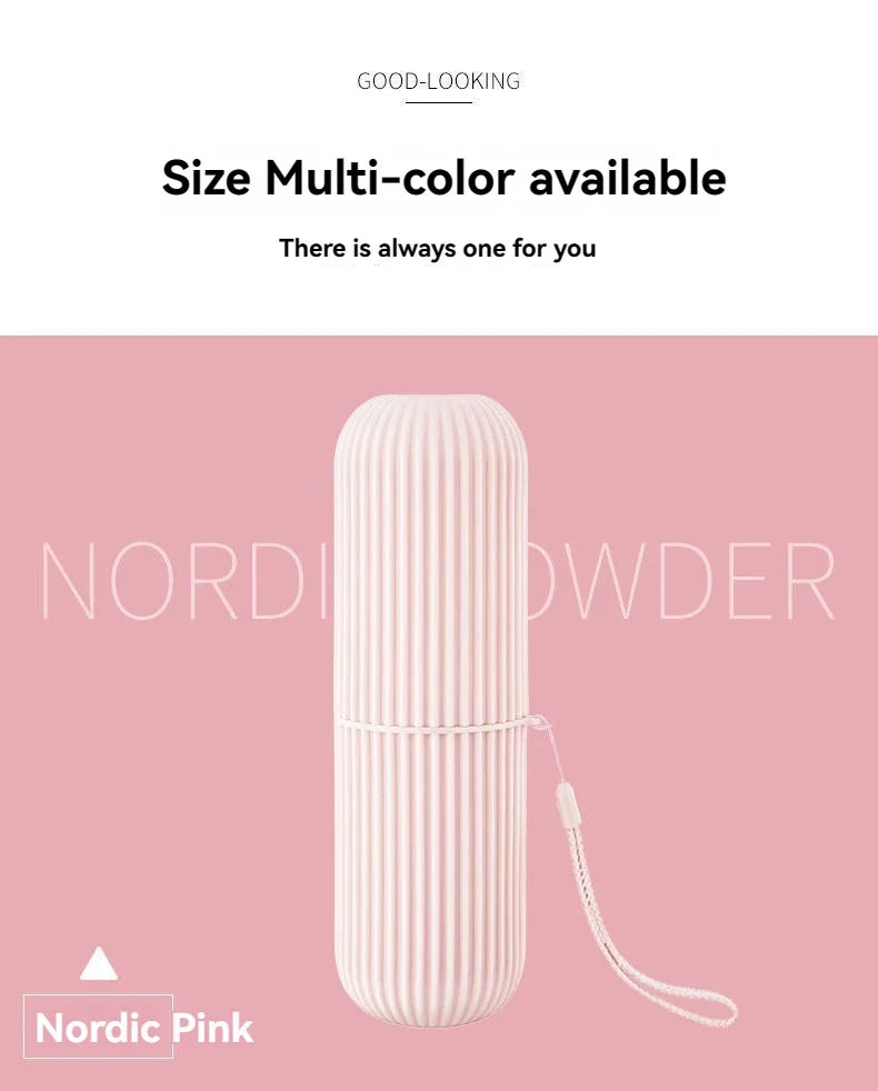 Portable Travel Toothbrush & Toothpaste Storage Case