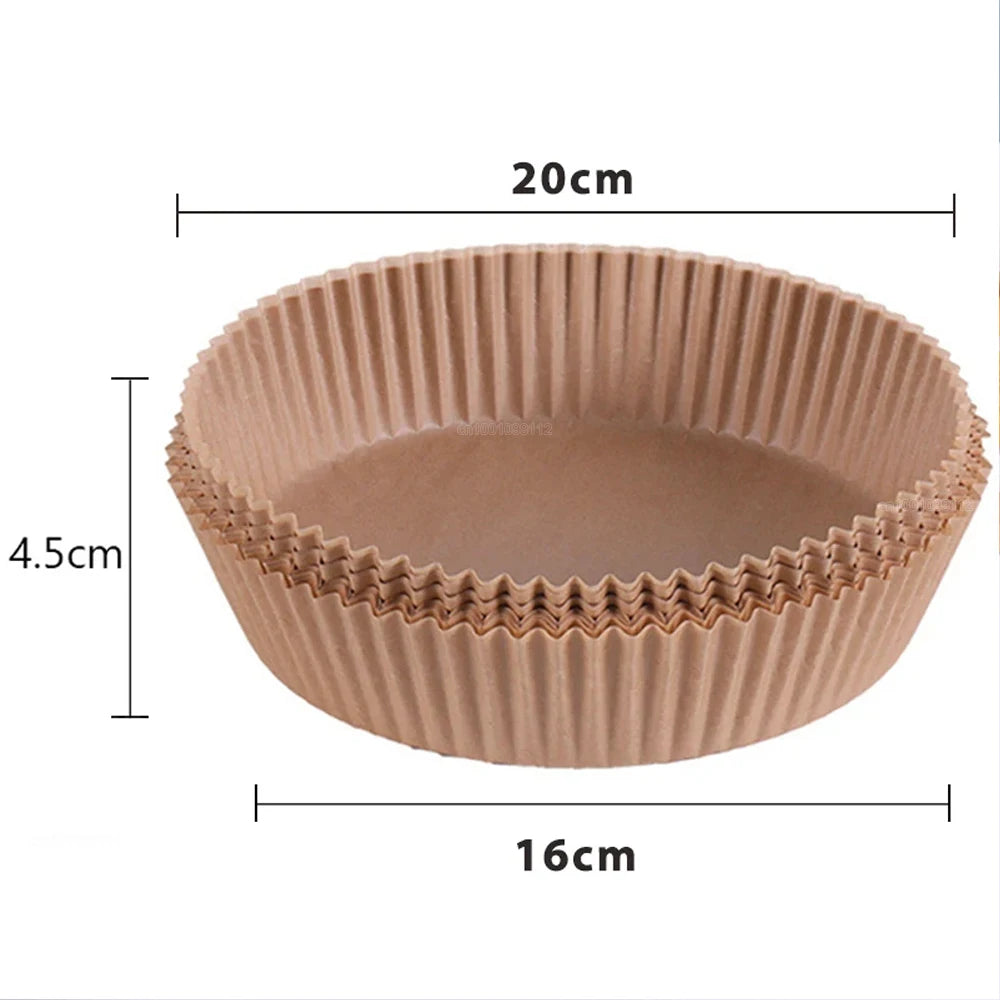 Round Non-Stick Air Fryer Disposable Paper Liners