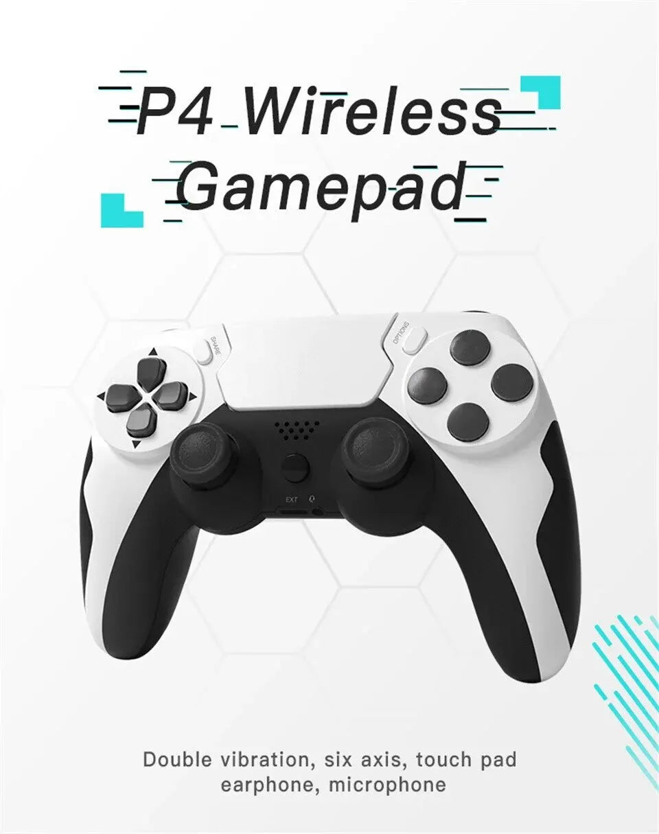 P48 Wireless Gamepad with Six Axis Gyroscope Game Controller For PS4 PS3 Console Wins 7 8 10 Dual Vibration PC Joystick