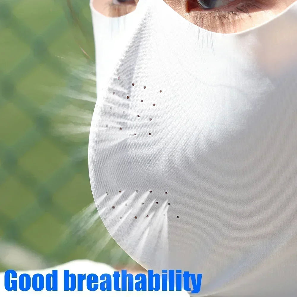 UPF50+ New Sun Protection Face Mask Breathable Moisturizing Sunscreen Mask Spring Summer Fashion Protection UV Protection Women