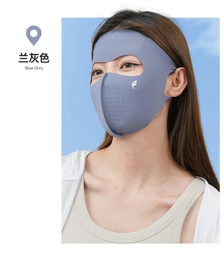 UPF50+ New Sun Protection Face Mask Breathable Moisturizing Sunscreen Mask Spring Summer Fashion Protection UV Protection Women