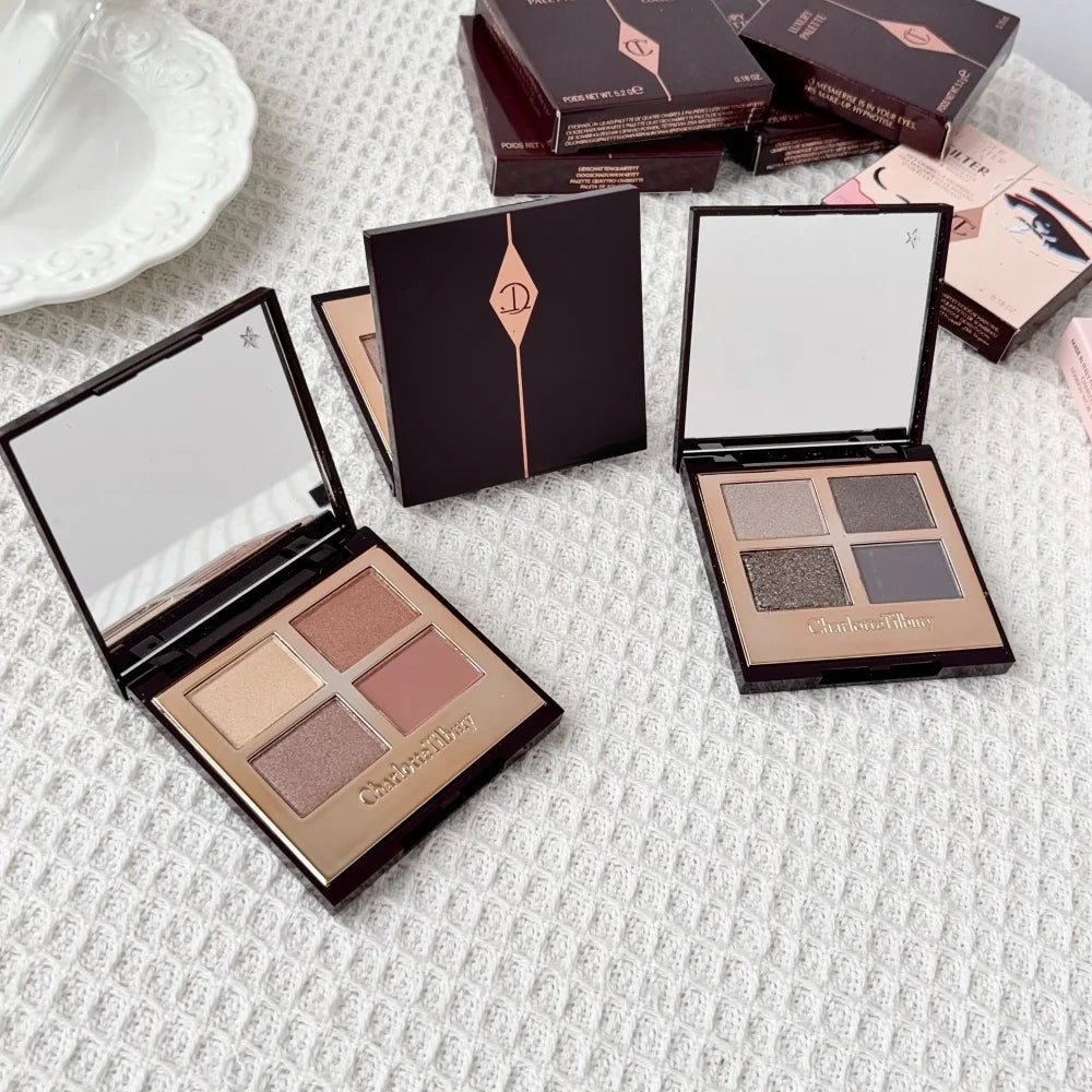 4Pan Velvet&9Pan Silk Shimmer Eyeshadow&Cream Blush Dewy Long Lasting Buildable Blendable Natural Glow Makeup