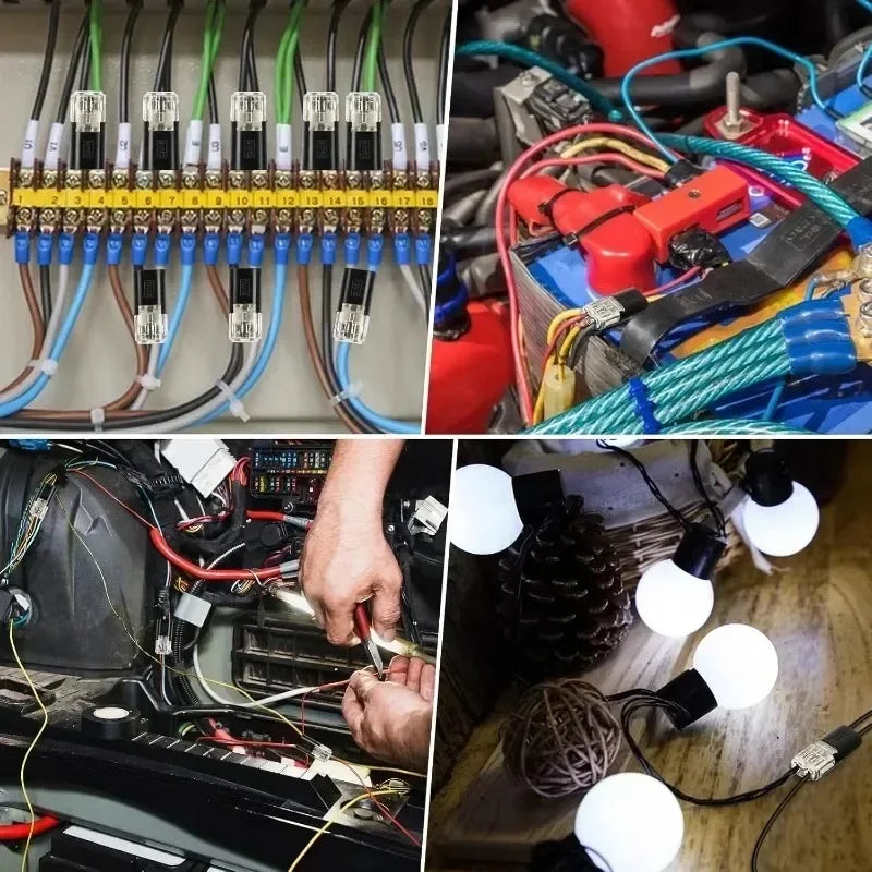 Universal 2-Pin Waterproof Electrical Wire Connector Kit