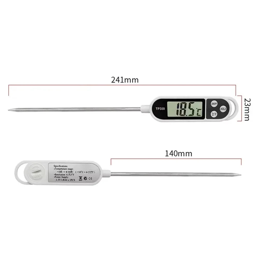 1-10 P Digital Kitchen Food Thermometer TP300 Water Oil Thermometer for Meat Cooking Food Probe BBQ Electronic Oven Kitchen Tools