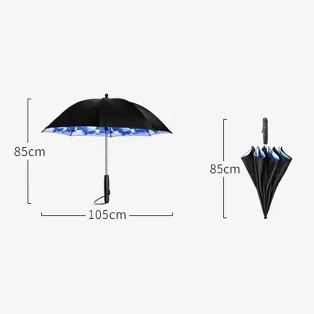 3-in-1 Cooling Fan & Mist Spray Umbrella with UV Protection