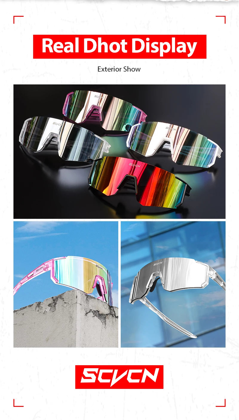 Outdoor Cycling Sunglasses Men Road Driving Bike Glasses  Sports Mountain Climbing Women Bicycle Cycling UV400 Goggles