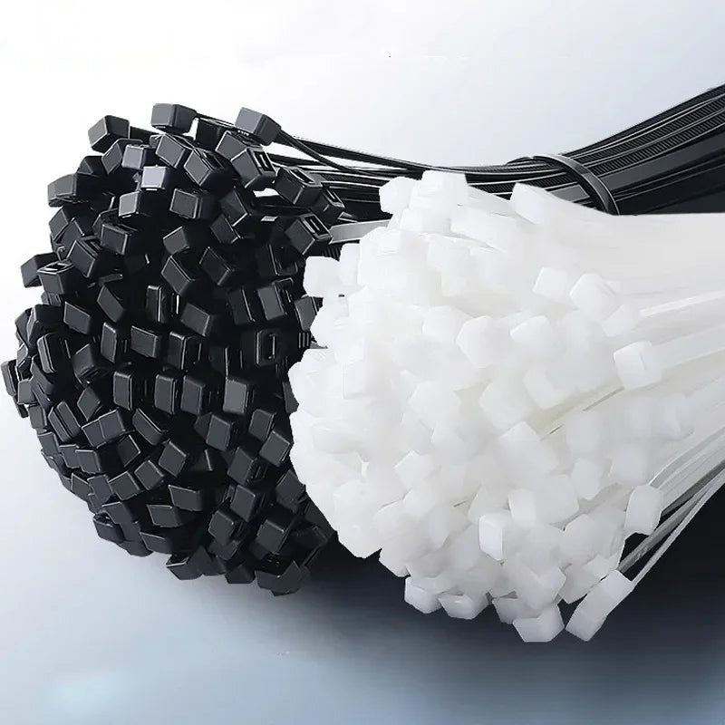 Heavy-Duty Self-Locking Nylon Cable Ties Set