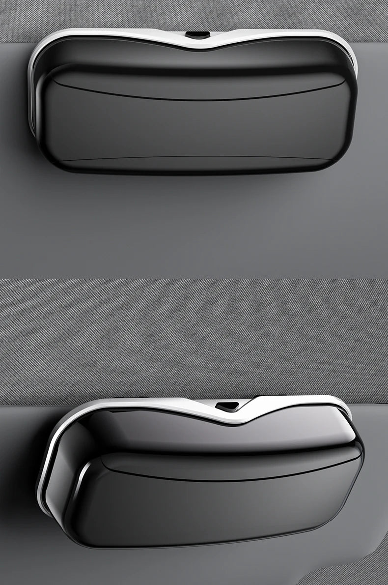Multifunction Car Glasses Box Portable Car Sunglasses Holder Car Driving Glasses Holder Eyeglass Case Sun Visor Glasses Storage