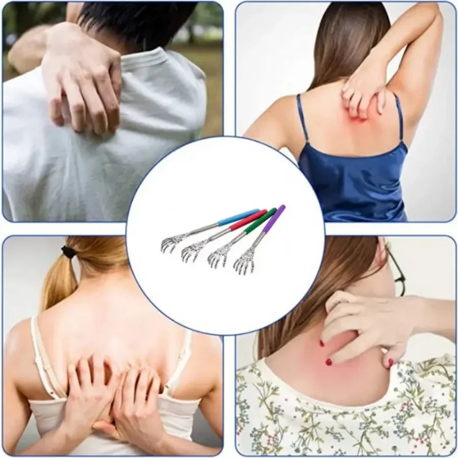 Adjustable Stainless Steel Retractable Back Scratcher
