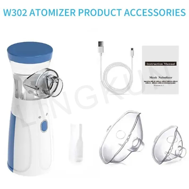 Portable Silent Mesh Nebulizer & Handheld Inhaler