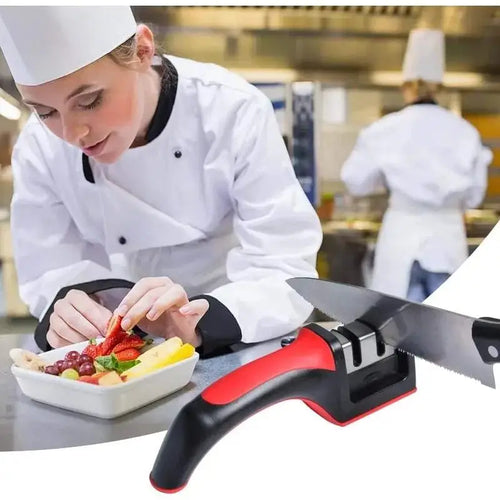 3-Stage Stainless Steel Kitchen Knife Sharpener