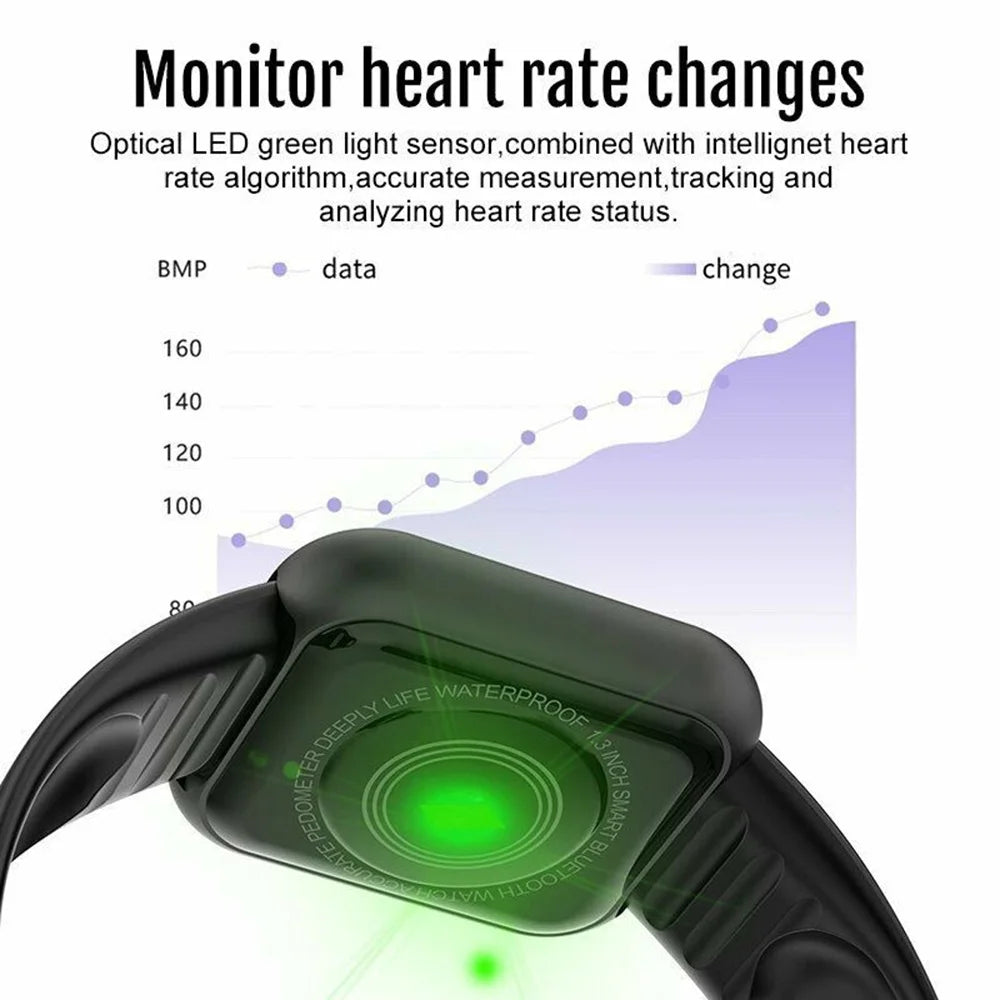 Bluetooth Smart Watch with Fitness & Sleep Tracker