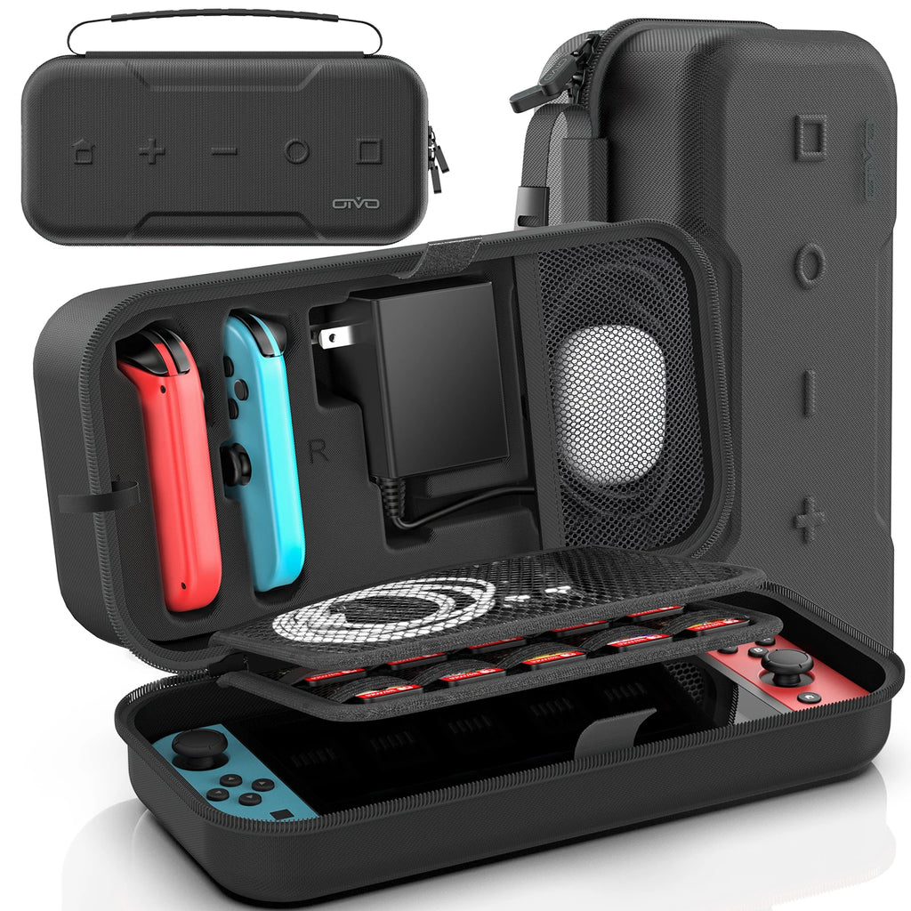 Large Storage Bag for Switch Portable Carrying Protective Case Anti-Scratch Waterproof Travel Bag for N-Switch OLED