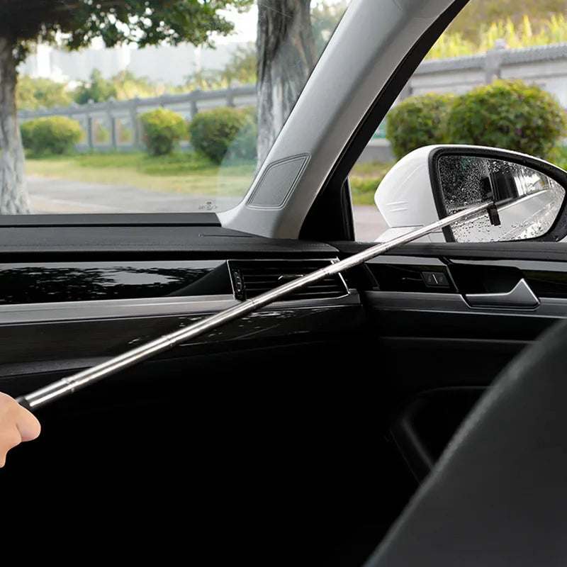 Telescopic Car Rearview Mirror Wiper & Squeegee