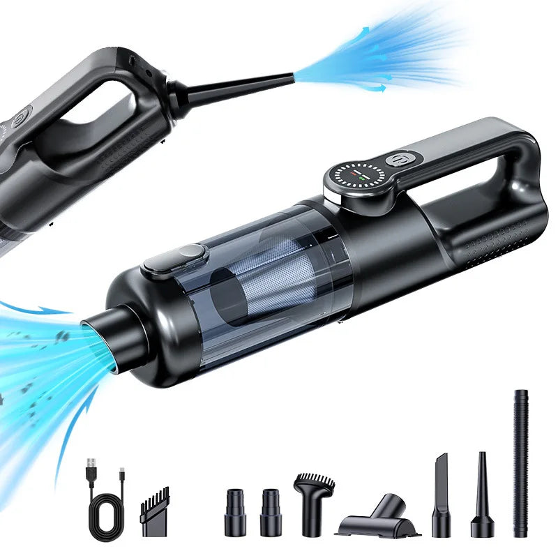 Wireless Car Vacuum Cleaner – 17000Pa Handheld Cordless Vacuum with One-Button Dust Dump