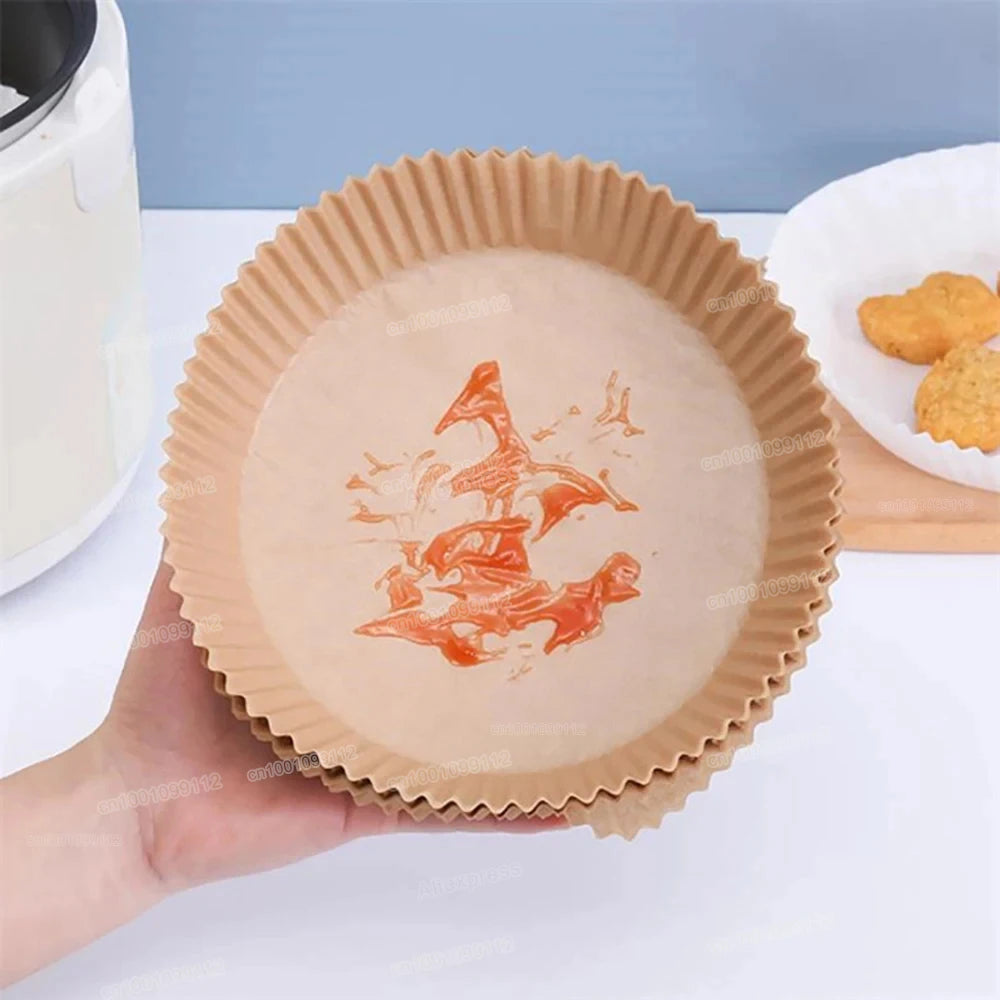 Round Non-Stick Air Fryer Disposable Paper Liners