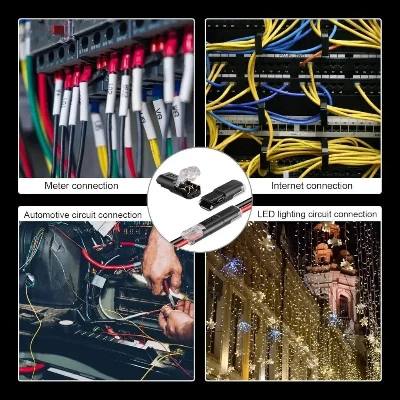 Universal 2-Pin Waterproof Electrical Wire Connector Kit