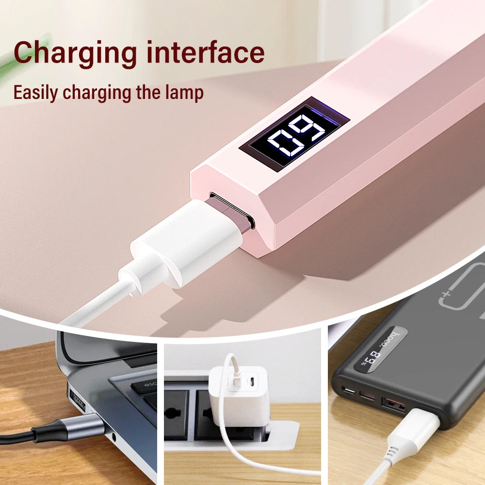 YIKOOLIN Handheld UV/LED Nail Curing Lamp