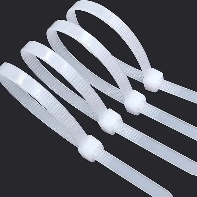 Heavy-Duty Self-Locking Nylon Cable Ties Set