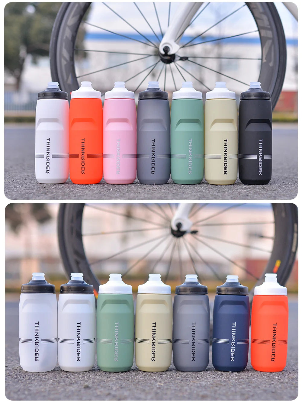620ml/750ml Bicycle Bottle MTB Road Bike Water Bottle Outdoor Sports Plastic Portable Large Capacity Drink Cycling