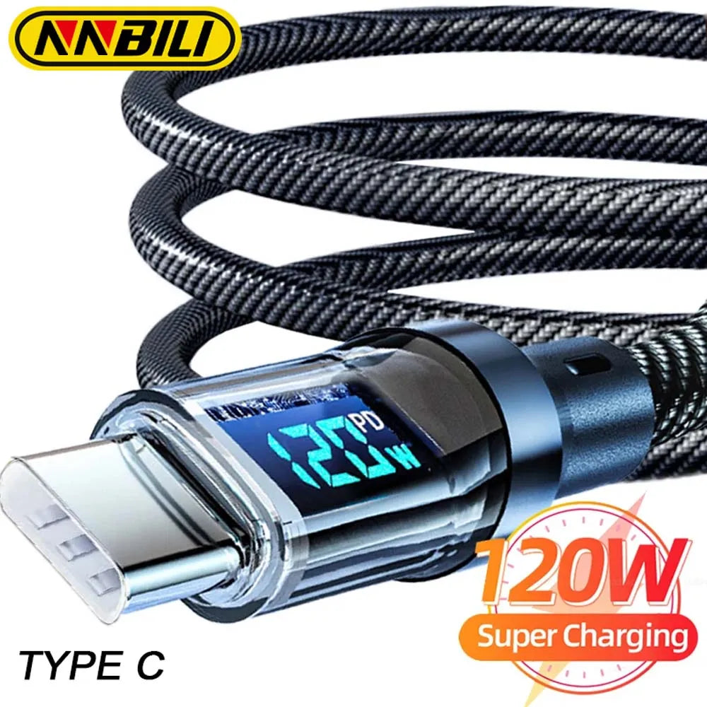 Digital LED Display High-Power USB Fast Charging Cable