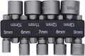 9-Piece Metric Hex Socket & Nut Driver Bit Set