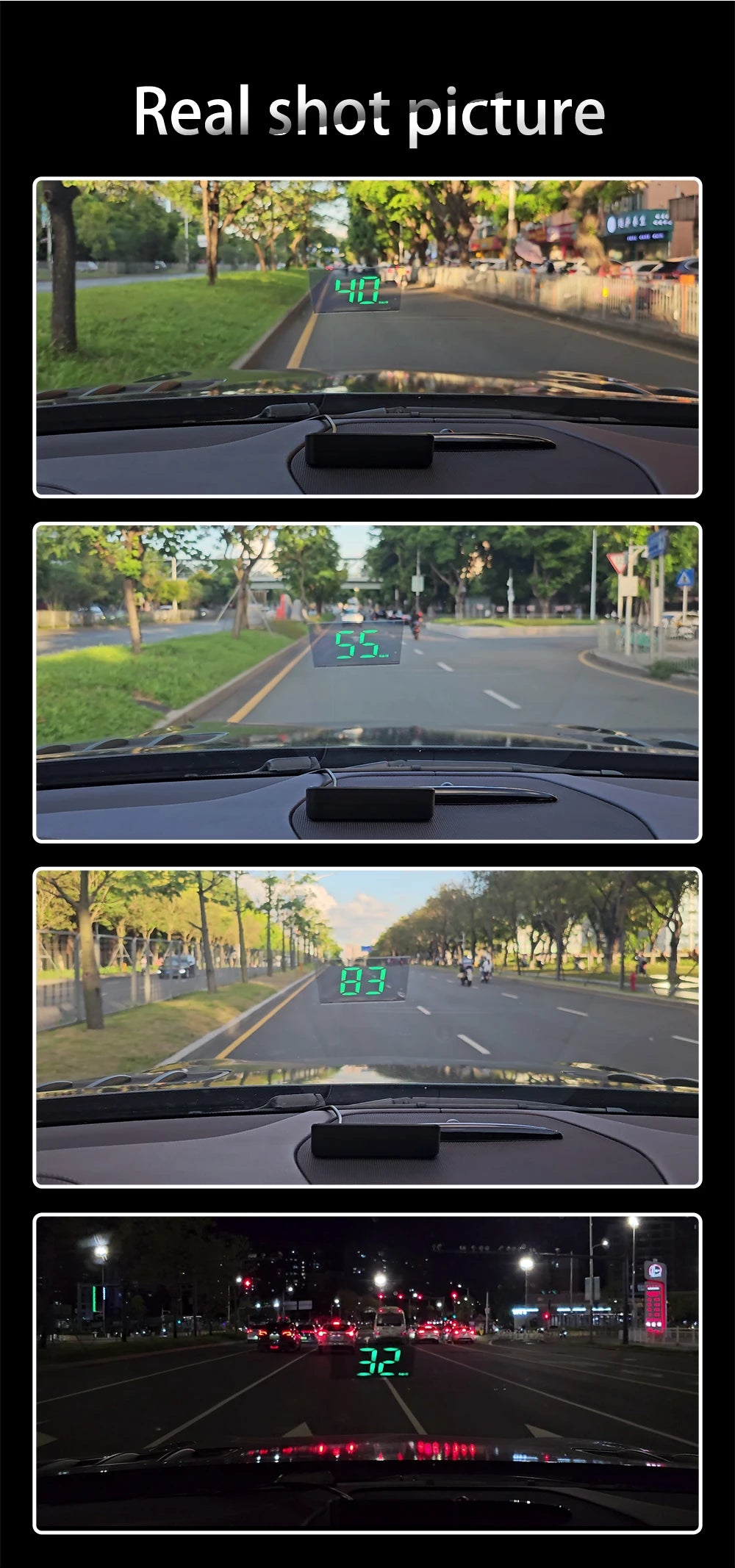 M2 Universal Digital GPS Car Head-Up Display & Speedometer