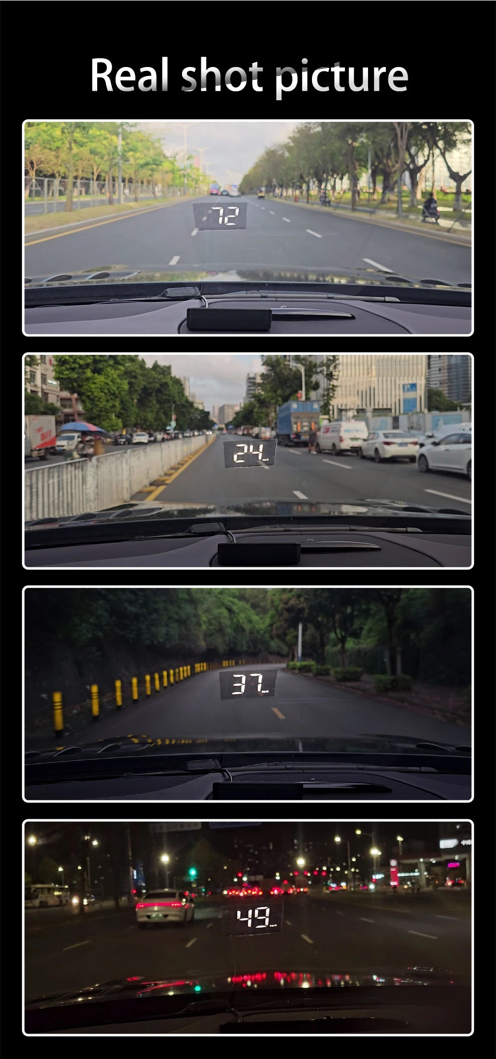 M2 Universal Digital GPS Car Head-Up Display & Speedometer