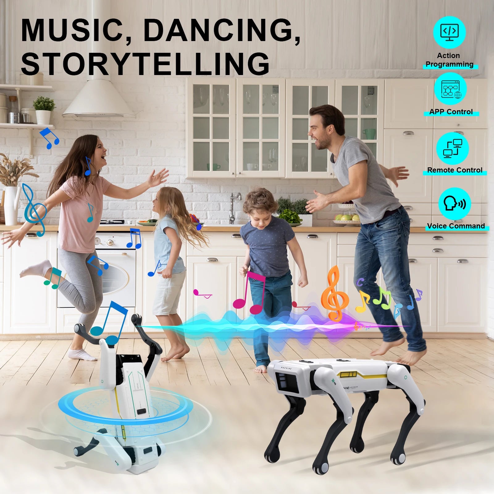 Intelligent AI Programmable RC Robot Dog
