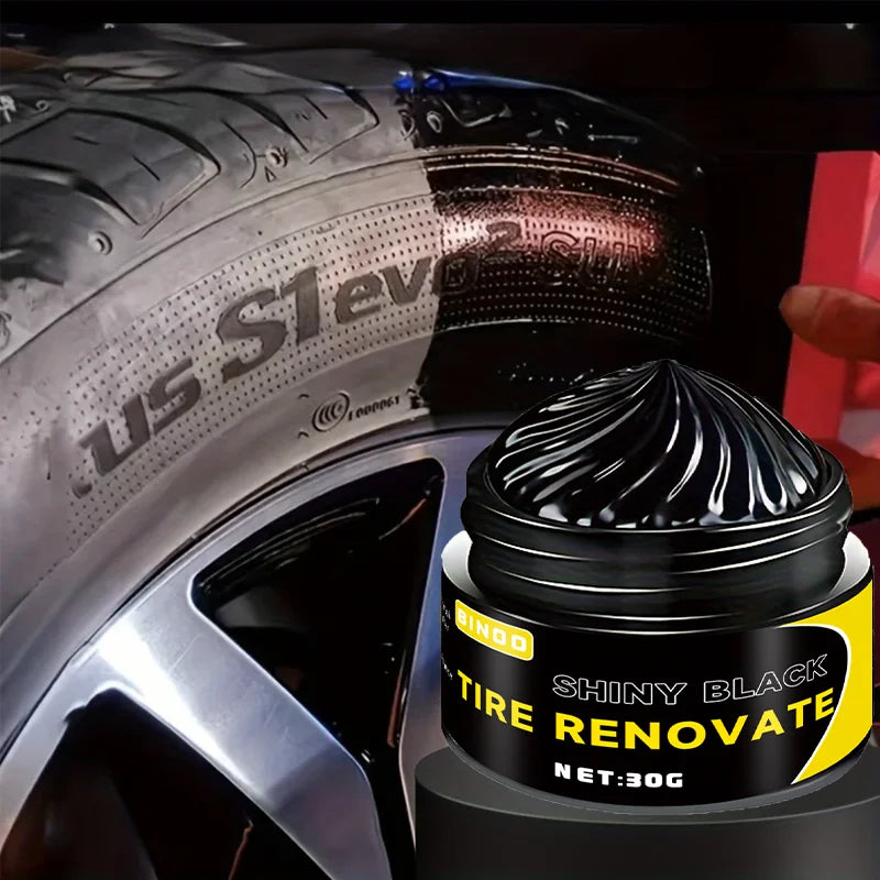 Long-Lasting High-Gloss Tire Shine & Protection Wax