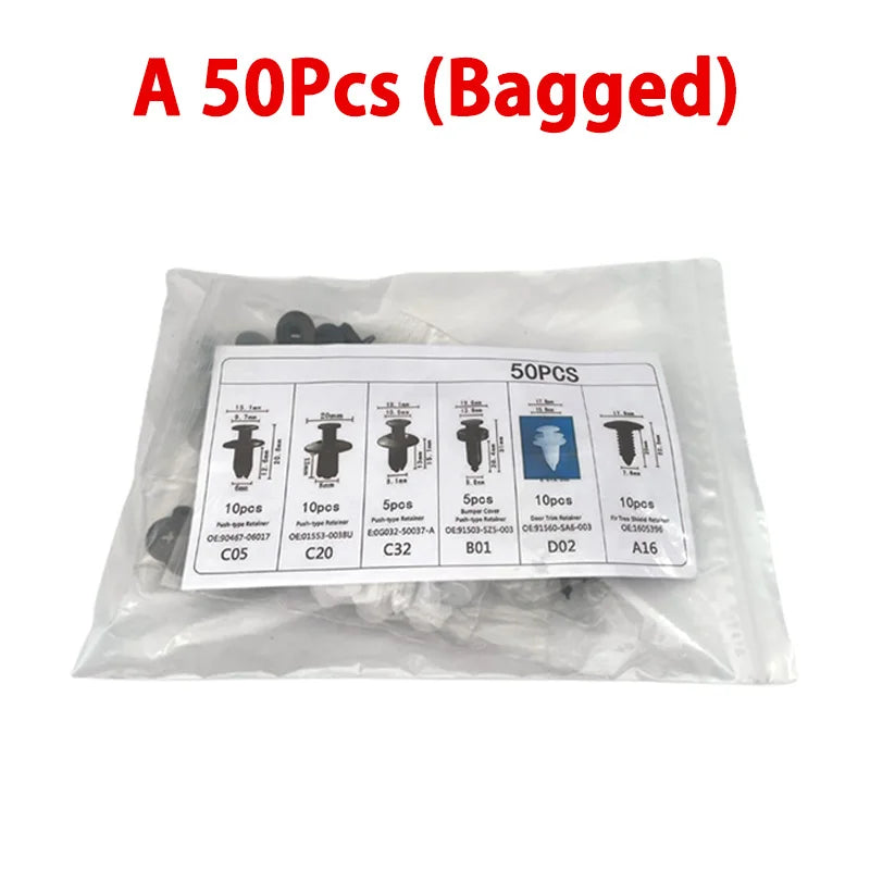 Universal Car Body Push Retainer Clip & Fastener Kit