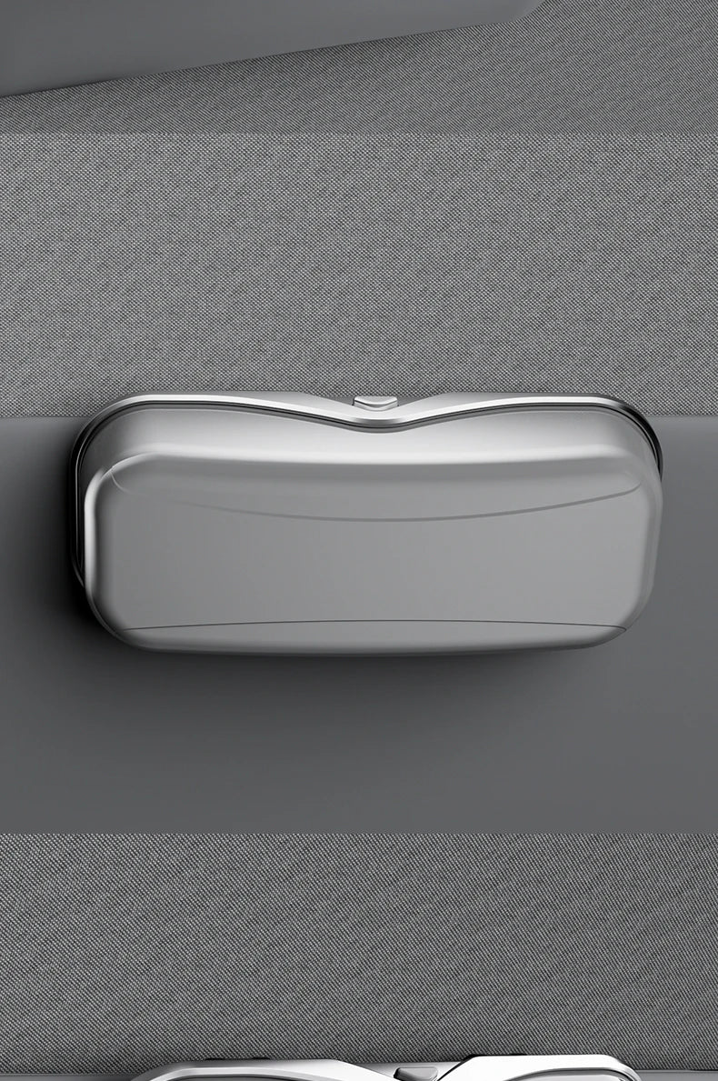Multifunction Car Glasses Box Portable Car Sunglasses Holder Car Driving Glasses Holder Eyeglass Case Sun Visor Glasses Storage