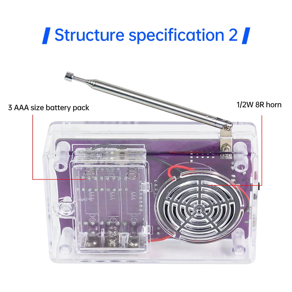 DIY FM Radio Electronic Soldering Kit (87-108MHz)