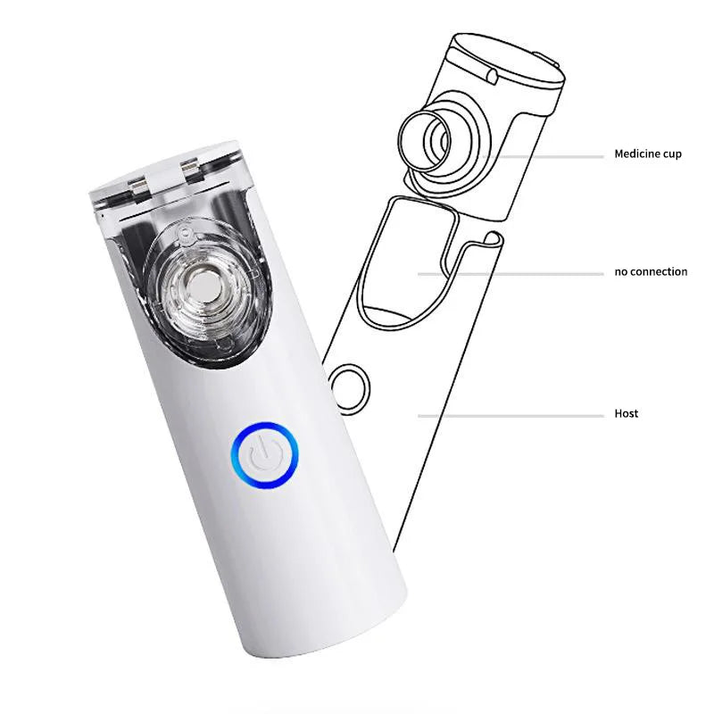 Portable Silent Mesh Nebulizer & Handheld Inhaler