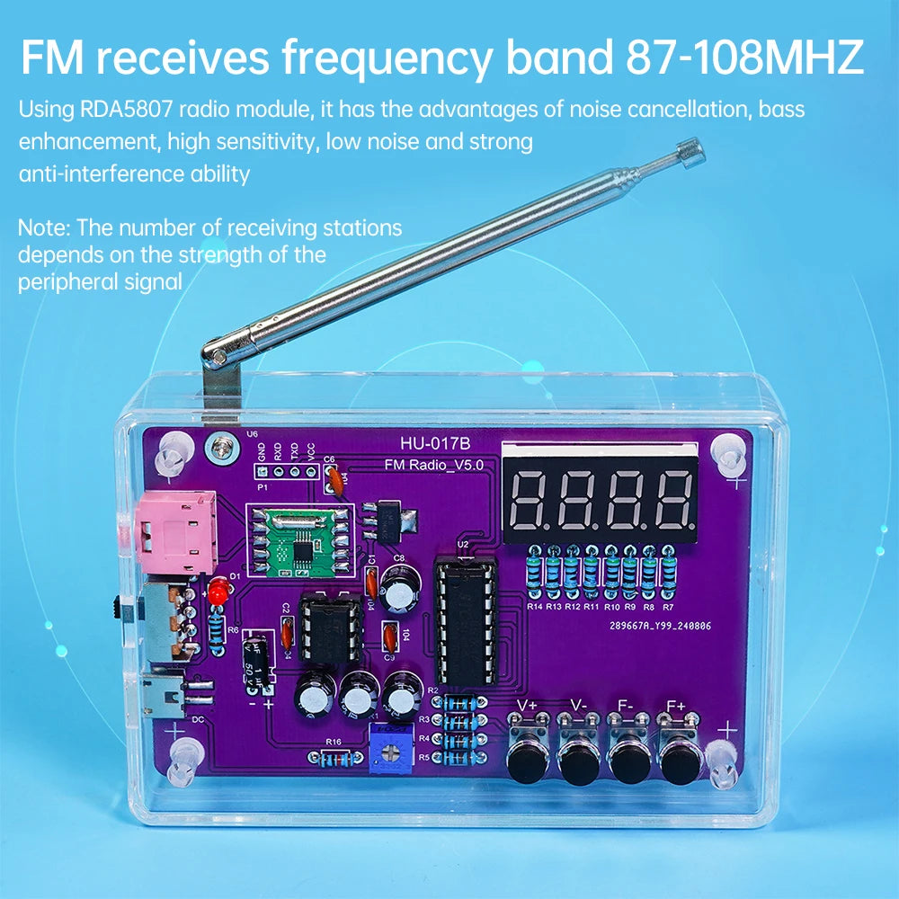 DIY FM Radio Electronic Soldering Kit (87-108MHz)