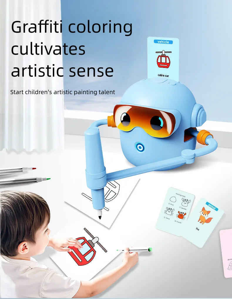 Kids Intelligent Drawing Robot – Educational STEM Toy for Boys & Girls Ages 3–12 | CE Certified