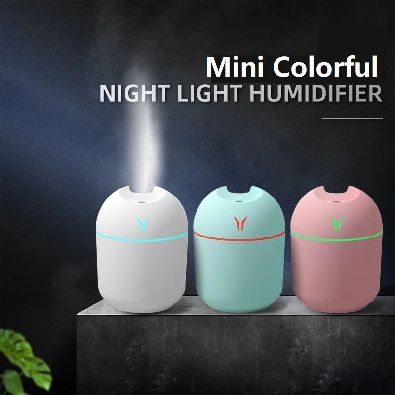 250ml USB Mini Ultrasonic Air Humidifier & Diffuser