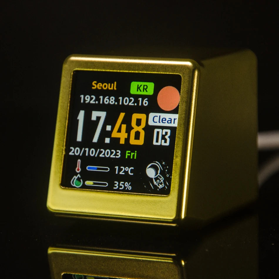 Mini Smart WiFi Desktop Digital Weather Station & Clock