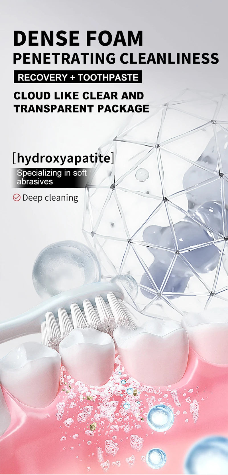 1/3pcs 7.5% Hydroxyphosphate Gray Stone Toothpaste For Oral Cleaning Fresh Breath Removal Of Tooth Stains Long-Lasting Fragrance