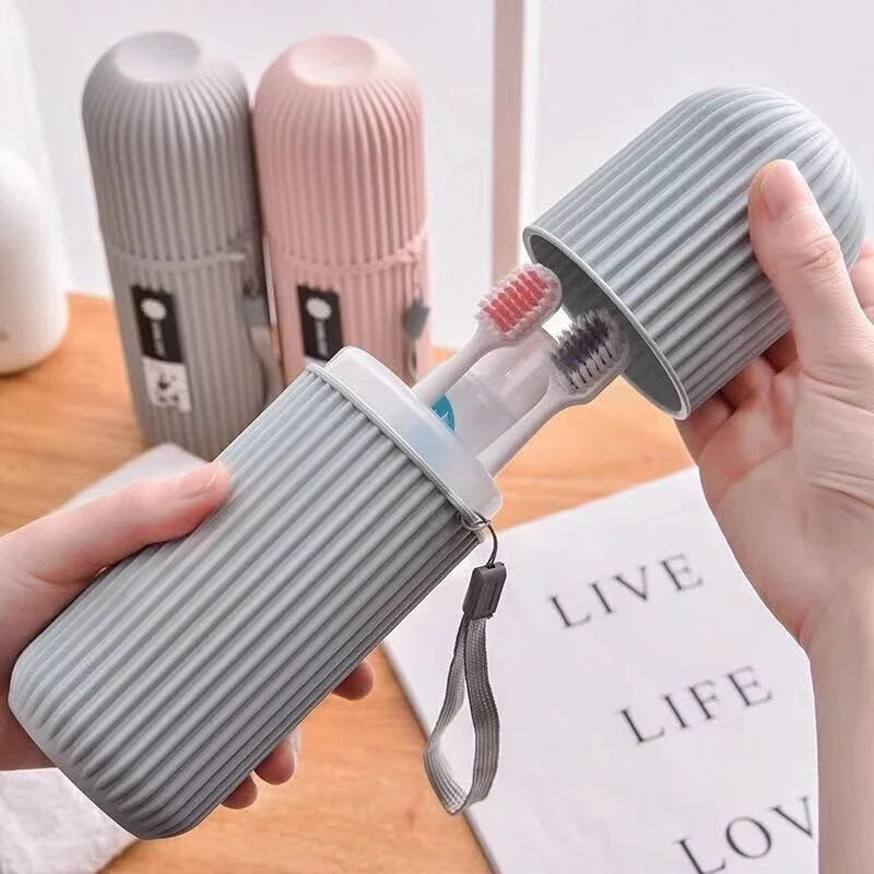 Portable Travel Toothbrush & Toothpaste Storage Case