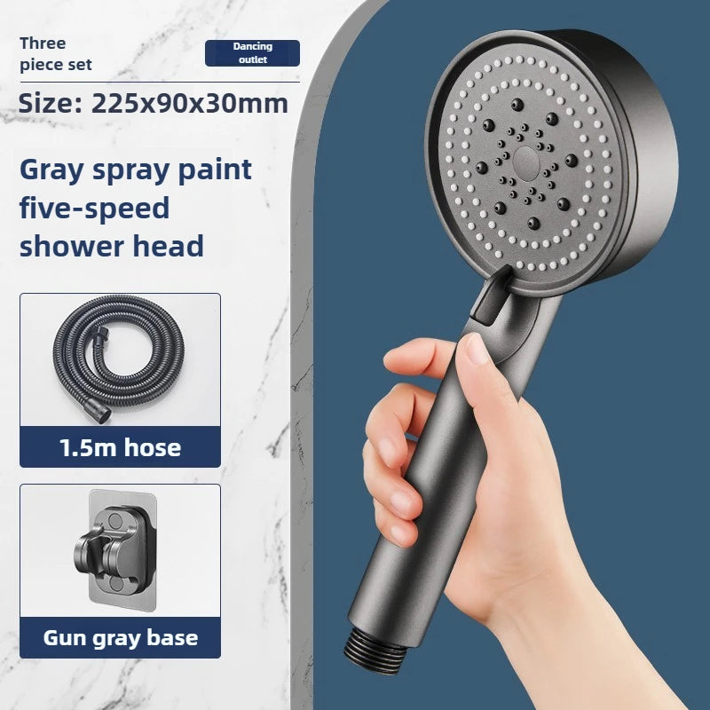 5-Mode Water-Saving Handheld Shower Head Set